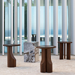 Приставной столик из массива дерева Walnut варинант исполнения - 12 | Loft Concept в Красноярске