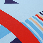 Подушка декоративная из хлопка по мотивам нанайских орнаментов Ural and Siberian Patterns варинант исполнения - 4 | Loft Concept в Красноярске