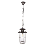 Уличный подвесной светильник с цилиндрическим плафоном на цепи Elysian Lanterns варинант исполнения - 1 | Loft Concept в Красноярске