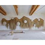 Большая дизайнерская Инсталляция из соломы RAFFIA Installation  варинант исполнения - 3 | Loft Concept в Красноярске