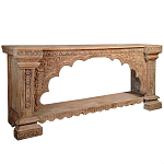 Большая Этническая Консоль с резным орнаментом  варинант исполнения - 1 | Loft Concept в Красноярске