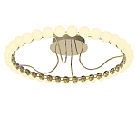 Люстра кольцевая потолочная с круглыми плафонами белого цвета PEARLS Suspension 60 варинант исполнения - 2 | Loft Concept в Красноярске