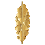 Бра светодиодное из многослойных золотых дисков Metal Disc Chandelier варинант исполнения - 2 | Loft Concept в Красноярске