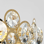 Люстра подвесная из золотых колец 57 см Golden Circles варинант исполнения - 7 | Loft Concept в Красноярске