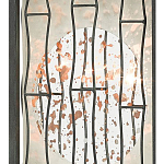 Бра с круглой зеркальной вставкой с эффектом ржавчины Stunning Radiance варинант исполнения - 1 | Loft Concept в Красноярске