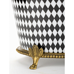 Фарфоровое кашпо Black and white square варинант исполнения - 4 | Loft Concept в Красноярске