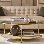 Кофейный стол круглый с полкой на 3-х ножках Round Textured Coffee Table варинант исполнения - 1 | Loft Concept в Красноярске