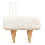 Керамический столик на деревянных ножках «Квадро» варинант исполнения - 4 | Loft Concept в Красноярске