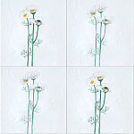 Плитка с узором Ромашки варинант исполнения - 1 | Loft Concept в Красноярске