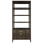 Стеллаж со стеклянными полками Elsa Dreams Walnut варинант исполнения - 7 | Loft Concept в Красноярске