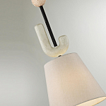 Подвесной светильник с бежевым тканевым плафоном Flourish варинант исполнения - 4 | Loft Concept в Красноярске