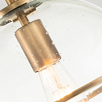 Потолочный светильник с прозрачным стеклянным шаром с эффектом пузырьков Hinkley варинант исполнения - 18 | Loft Concept в Красноярске