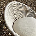 Дизайнерское уличное кресло с веревочной спинкой PETALO Armchair варинант исполнения - 4 | Loft Concept в Красноярске