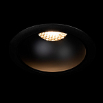 Встраиваемый спот светодиодный круглый черного цвета с углублением Ombra Lux  варинант исполнения - 1 | Loft Concept в Красноярске