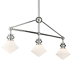 Люстра линейная с ромбовидными плафонами Pointed Diamond Shade варинант исполнения - 2 | Loft Concept в Красноярске