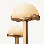 Люстрас 3-мя мраморными плафонами в форме купола Light Warm Light варинант исполнения - 4 | Loft Concept в Красноярске