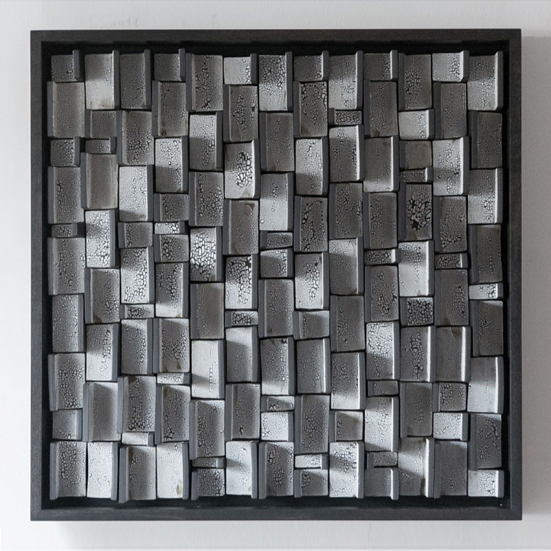Абстрактное Объемное Панно Industrial panel Travers Coals Серый Абстрактное Объемное Панно Industrial panel Travers Coals Серый в Красноярске | Loft Concept