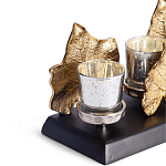 Подсвечник Cozy Light с декором кленовыми листьями варинант исполнения - 2 | Loft Concept в Красноярске