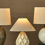 Настольная лампа с волнистым узором и абажуром в форме конуса Macrame варинант исполнения - 4 | Loft Concept в Красноярске