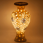 Настольная лампа из перламутра в виде вазы Indonesian Vase варинант исполнения - 2 | Loft Concept в Красноярске