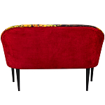 Диван двухместный из натурального бука красный с цветным принтом Impressionism in Art варинант исполнения - 2 | Loft Concept в Красноярске