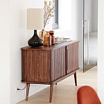 Низкий буфет с 2-мя раздвижными дверцами Toinette Light Cupboard варинант исполнения - 13 | Loft Concept в Красноярске