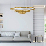 Люстра подвесная с 3-мя ассиметричными светодиодными лампами Golden Current варинант исполнения - 2 | Loft Concept в Красноярске