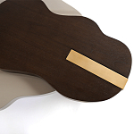 Кофейный стол со столешницей волнистой формы Gale Curved Coffee Table варинант исполнения - 1 | Loft Concept в Красноярске