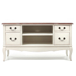 ТВ-тумба из массива берёзы с ящиками и открытыми полками Interiors Romance варинант исполнения - 1 | Loft Concept в Красноярске