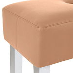 Мягкий пуф на белых ножках Winton Pouf варинант исполнения - 3 | Loft Concept в Красноярске