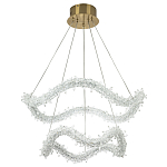 Двухъярусная кольцевая люстра с хрустальным декором Gilbertine Crystal Wavy Ring Chandelier варинант исполнения - 2 | Loft Concept в Красноярске