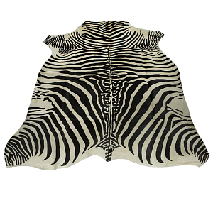 Натуральная коровья шкура под зебру