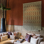 Панно на стену плетеное Макраме бежевый цвет  варинант исполнения - 9 | Loft Concept в Красноярске