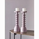 Подсвечник фигурный розовый Bright Accent 36 см варинант исполнения - 3 | Loft Concept в Красноярске