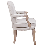 Кресло Aubrey Classical Armchair beige flax варинант исполнения - 2 | Loft Concept в Красноярске