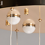 Люстра каскадная с 10-ю прозрачными плафонами Wave Line варинант исполнения - 11 | Loft Concept в Красноярске