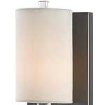 Бра на прозрачном штативе с тканевым абажуром в форме цилиндра Conciseness варинант исполнения - 1 | Loft Concept в Красноярске