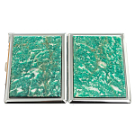 Портсигар с газовой зажигалкой из натурального камня Амазонит Stone Cigarettes Cases варинант исполнения - 4 | Loft Concept в Красноярске