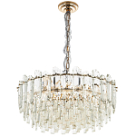 Круглая многоярусная люстра с хрустальным декором Cascade Waterfall Crystal Chandelier 12 варинант исполнения - 2 | Loft Concept в Красноярске