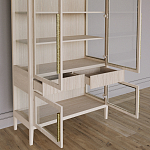 Витрина Primo со стеклянными фасадами и буфетом шпон Светлый дуб варинант исполнения - 5 | Loft Concept в Красноярске