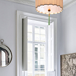 Люстра с тканевым плафоном и зелёной кисточкой Green Tassel варинант исполнения - 1 | Loft Concept в Красноярске