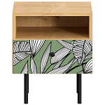 Прикроватная тумба с изображением на ящике Elise Nightstand варинант исполнения - 10 | Loft Concept в Красноярске