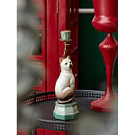 Подсвечник в виде кошки из фарфора с бронзовыми элементами Paradise Cat варинант исполнения - 5 | Loft Concept в Красноярске