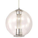Подвесной светильник с плафоном в форме шара Inner Gleam Orb silver варинант исполнения - 7 | Loft Concept в Красноярске