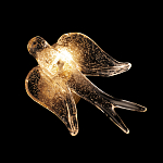 Бра с прозрачной стеклянной фигуркой птички Serip Voa варинант исполнения - 6 | Loft Concept в Красноярске