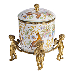 Шкатулка на ангелах из фарфора с бронзовыми элементам Eden Garden варинант исполнения - 2 | Loft Concept в Красноярске