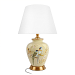 Настольная лампа бежевая с изображением птиц Slip Away варинант исполнения - 7 | Loft Concept в Красноярске