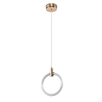 Подвесной светильник светодиодный в виде кольца Lighting Rings Gold варинант исполнения - 1 | Loft Concept в Красноярске