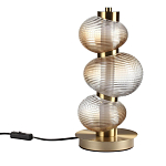 Настольная лампа с 3-мя рифлеными стеклянными шарами Marcelh Light варинант исполнения - 1 | Loft Concept в Красноярске