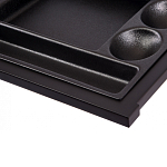 Письменный стол с 2-мя чёрными выдвижными ящиками и нишей с цветными разделителями Ballan варинант исполнения - 5 | Loft Concept в Красноярске